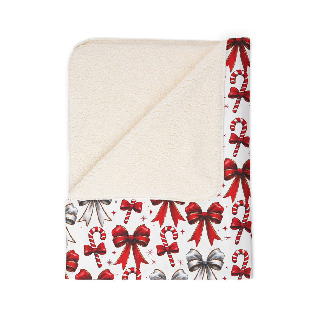 Cozy Christmas Fleece Sherpa Blanket - Holiday Decor, Gifts, Winter Warmth, Seasonal, Snuggle Time