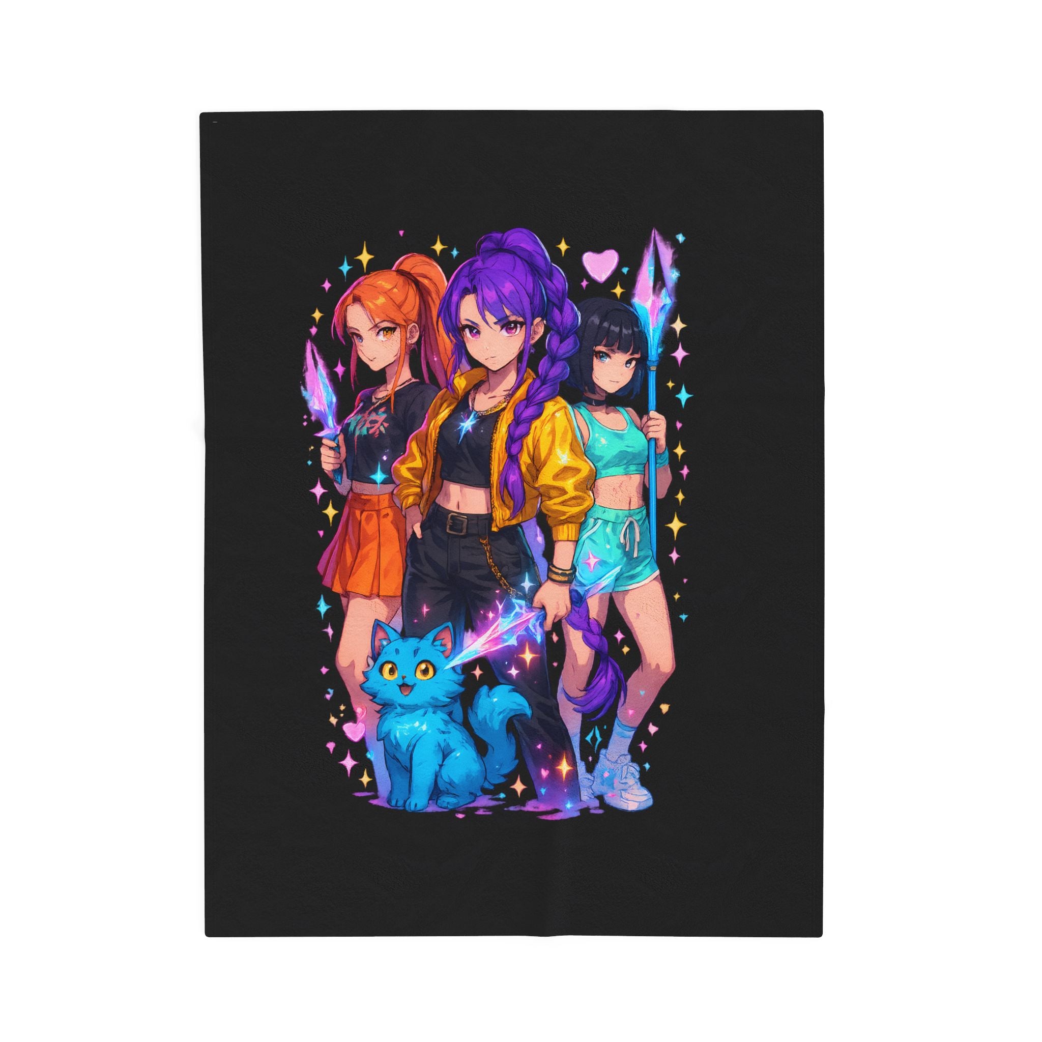 Plush Blanket - KPOP Huntrix Design