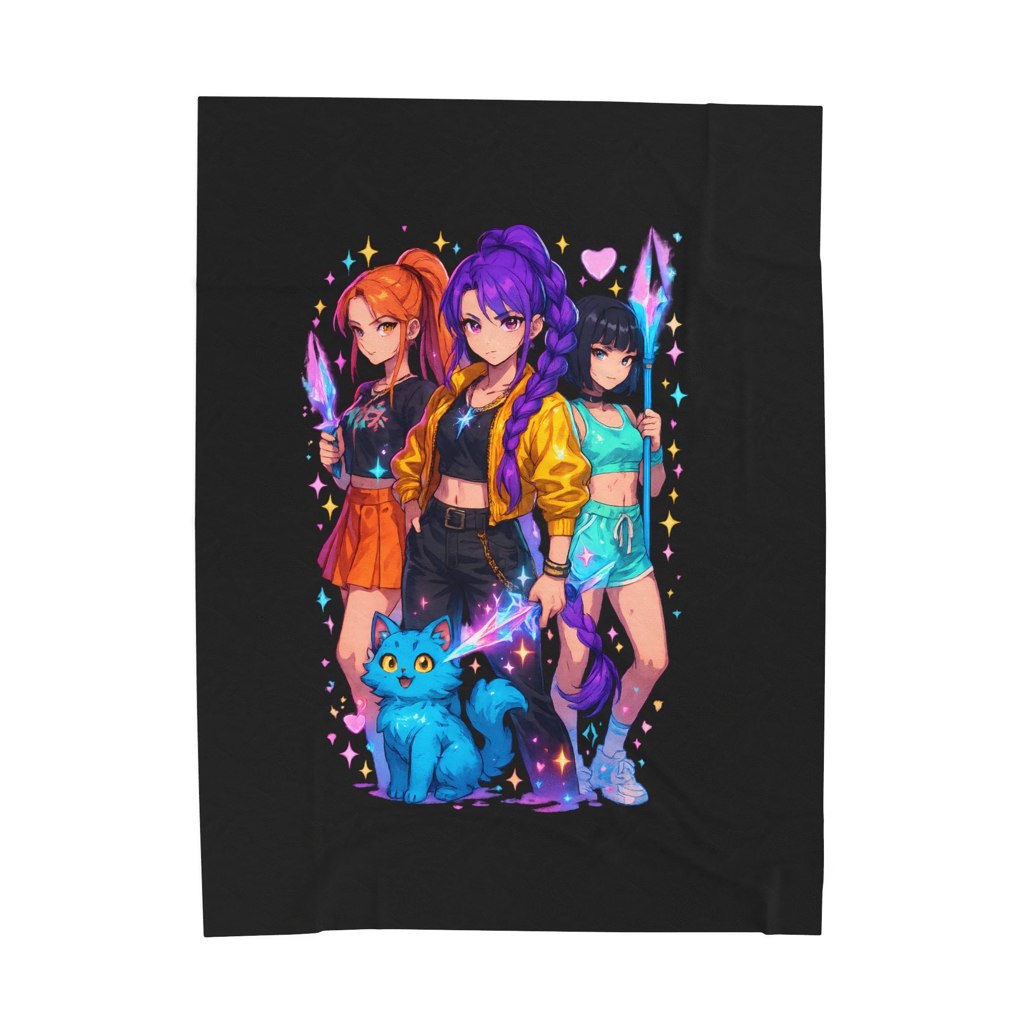 Plush Blanket - KPOP Huntrix Design