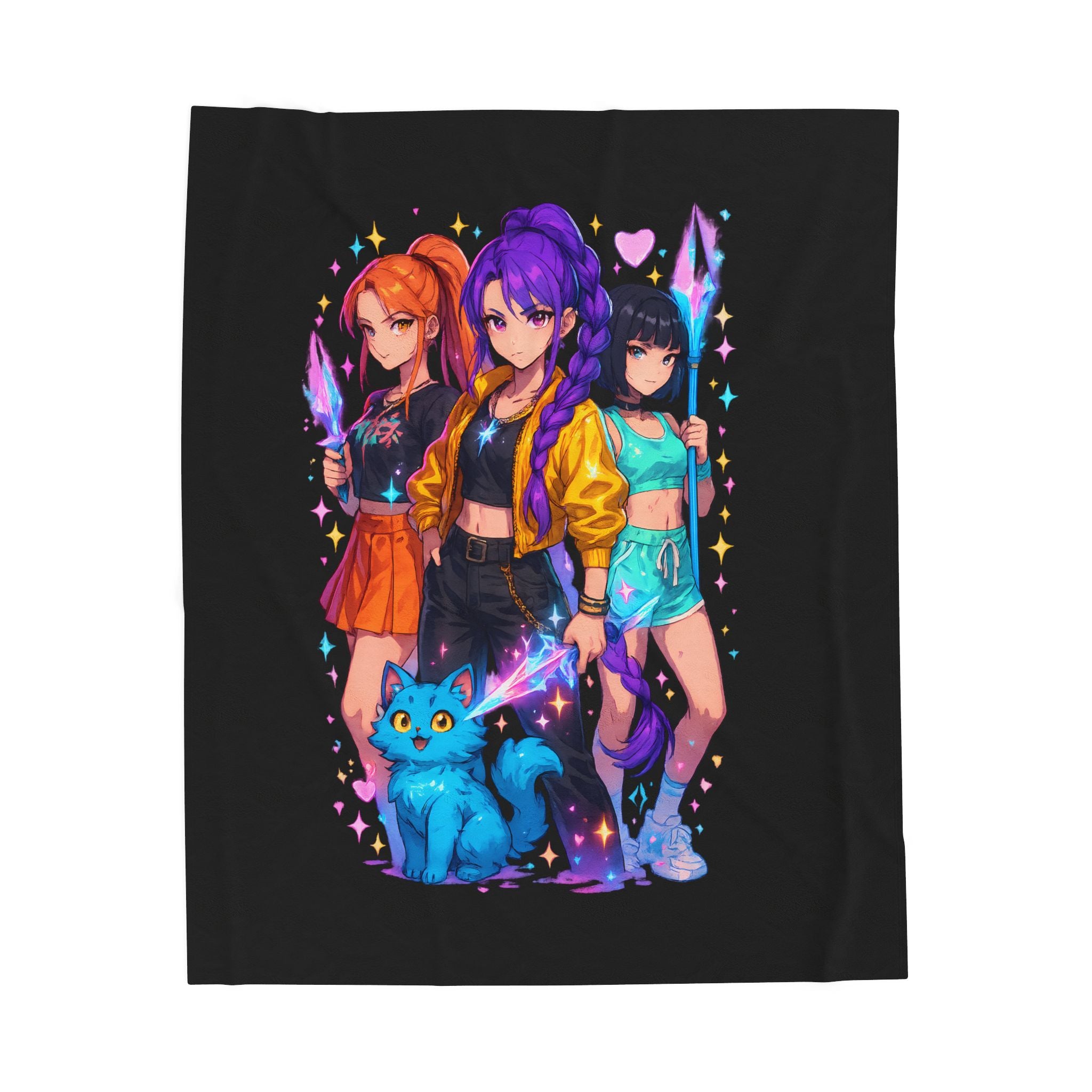 Plush Blanket - KPOP Huntrix Design